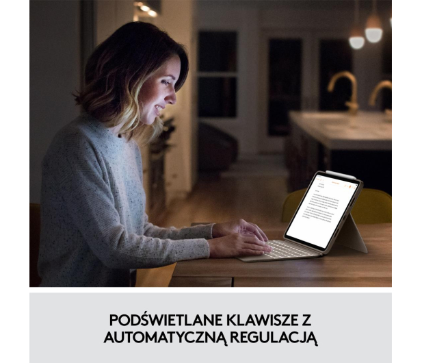 Logitech Combo Touch iPad Pro 11" (1., 2., 3 i 4 gen) piaskowy - 678732 - zdjęcie 13